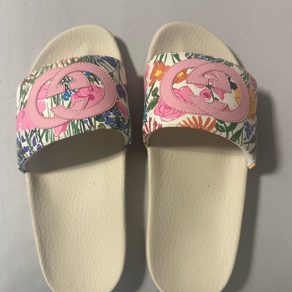 Gucci Ken Scott Print Floral Slide Sandal Spring 2021